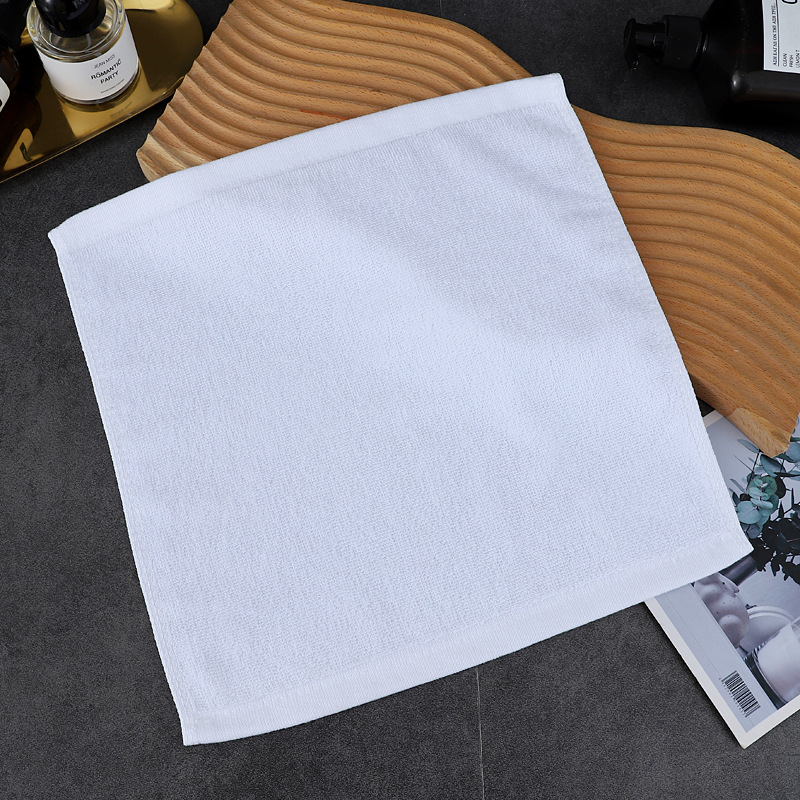 Color sólido Hotel Toalla de cara de algodón hombres y mujeres engrosada hogar absorbente nueva toalla cuadrada suave al por mayor