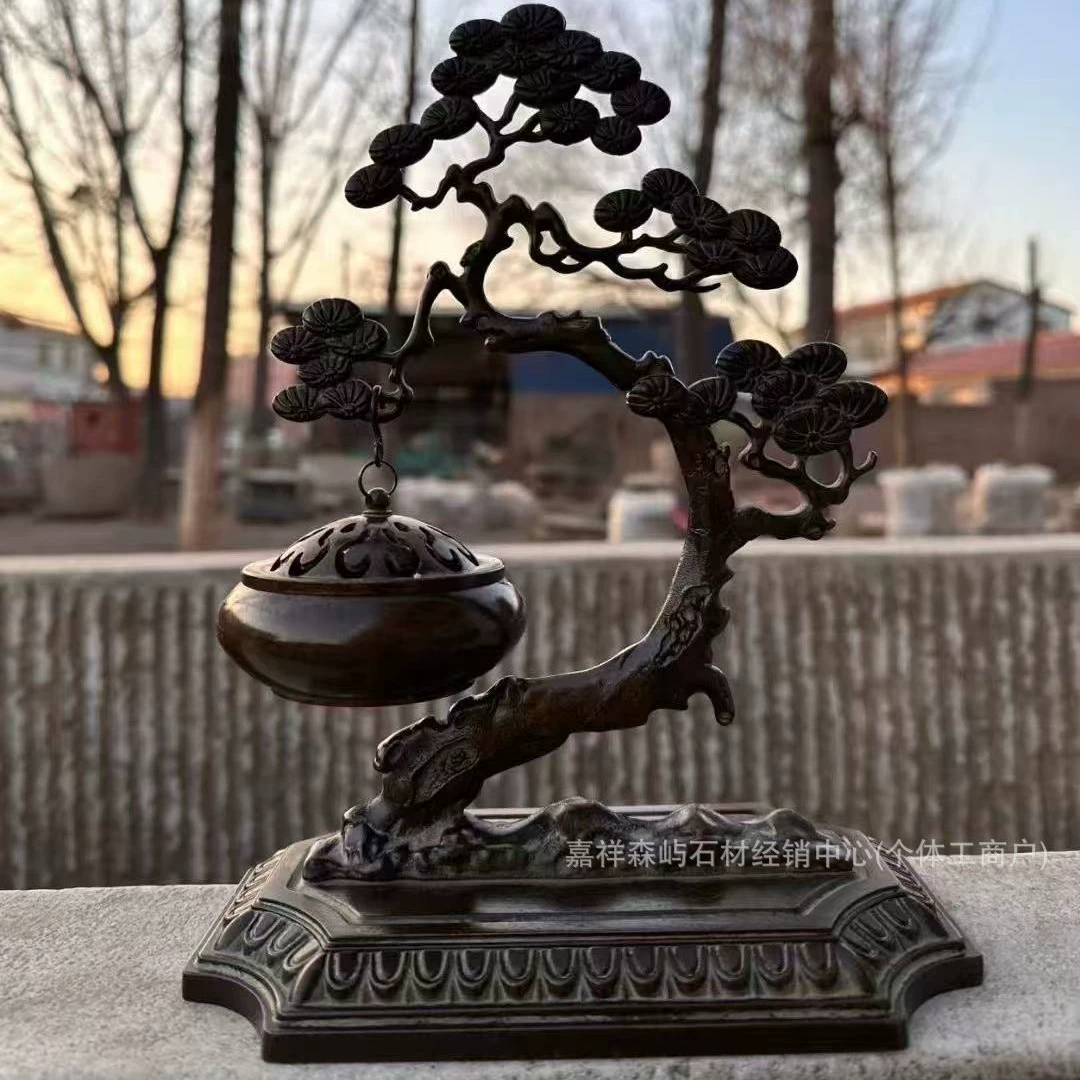 Чистая медная желчная сосна благовония подвесной гарень чайная печь благовония агаровая печь бытовая печь благовония