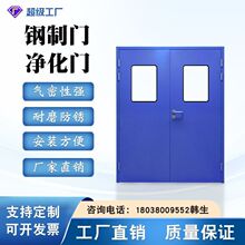 钢制洁净门实验室制药车间钢制门医院实验室通道工厂净化门可定做