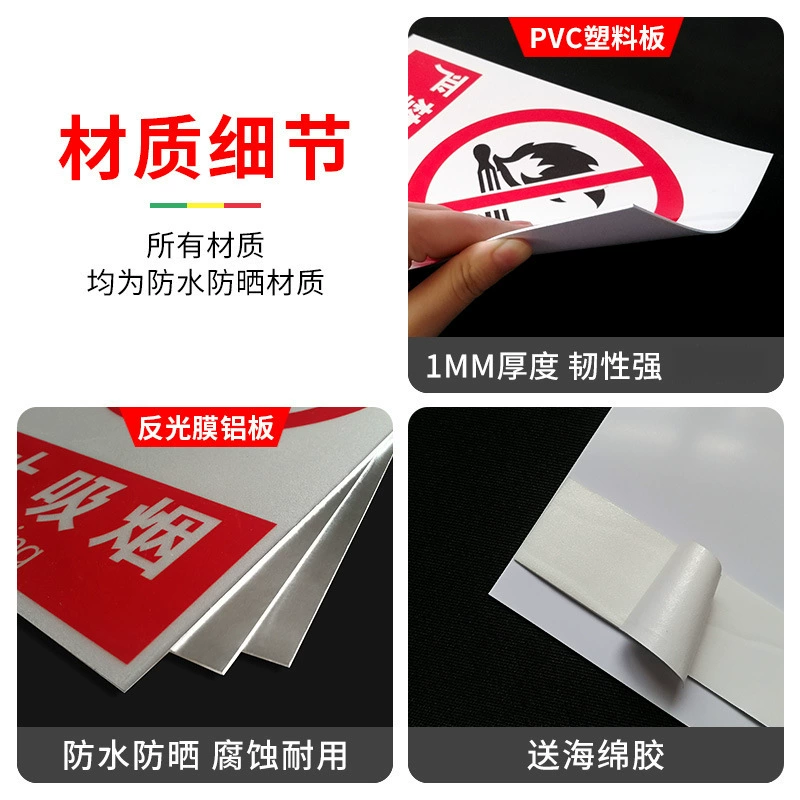 Telephone, fire alarm, signboard on wall