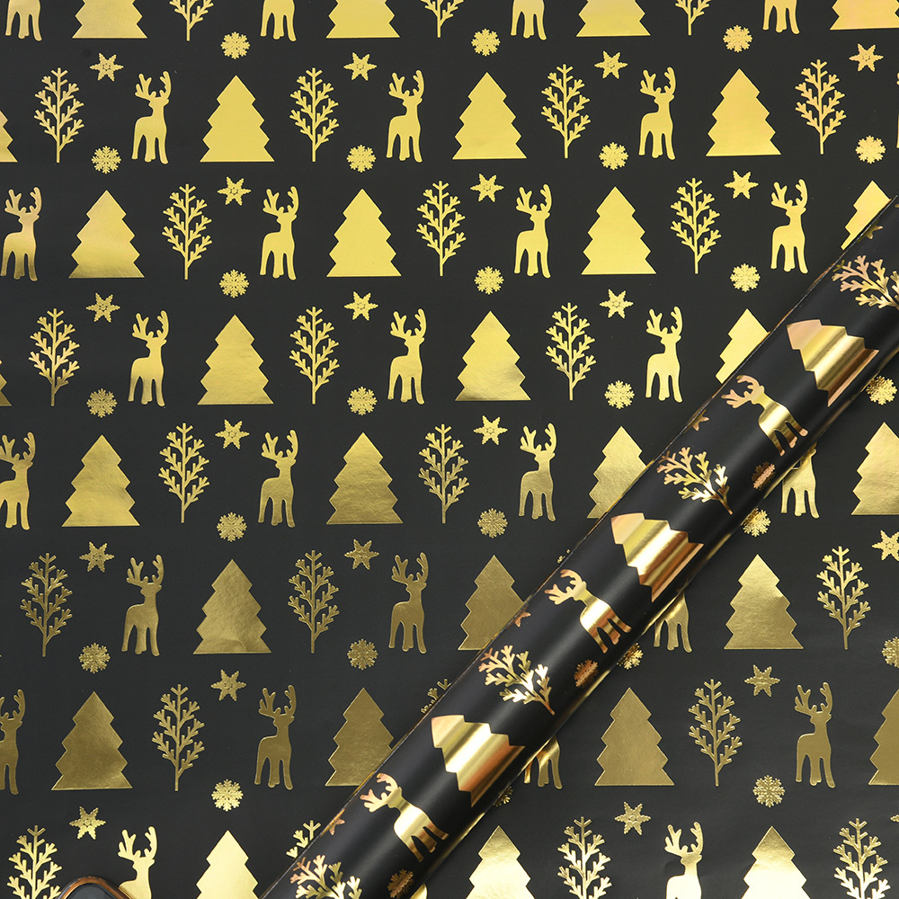 Árbol de Navidad de ciervo negro; 50x70cm