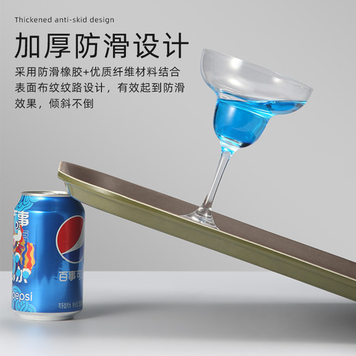Hotel restaurant thickened anti-slip plastic tray commercial serving tray bar serving tray rectangular round tea tray