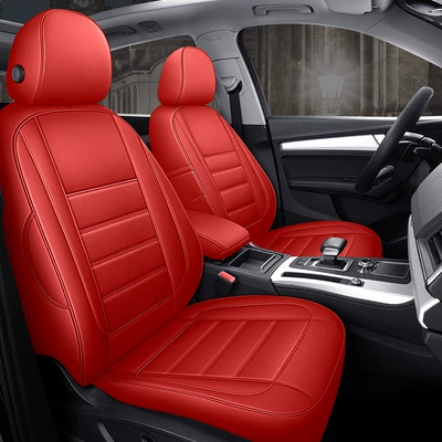 Modelə uyğun (Original) oturacaq örtükləri — Leather Car Cushion Four Seasons - passion-red-special-car-specific-environmentally-friendly-leather-special-car-specific-no-reason-to-return-please-be-careful-when-purchasing