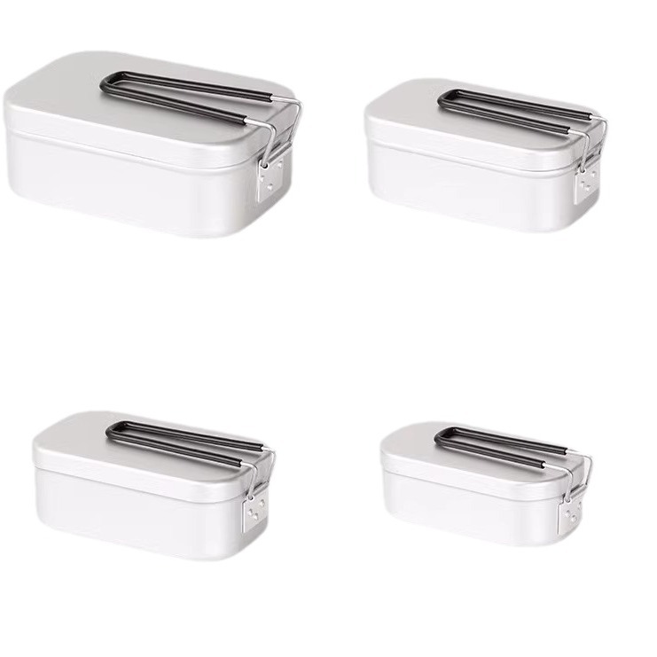 Outdoor Lunch Box Camping Cooking Artifact Old-fashioned Aluminum Alloy Heatable Tableware Picnic Individual Portable_voghion.com