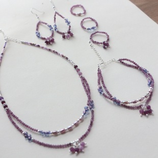 Pendant from pearl, brand chain for key bag , small earrings