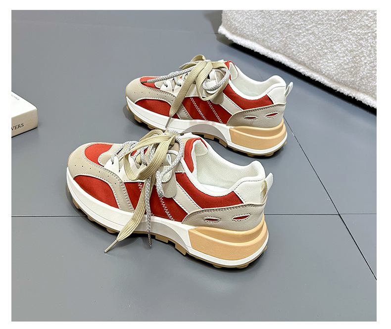 Damen-Freizeitschuhe, Wanderschuhe, Turnschuhe, synthetisches, langlebiges, gepolstertes, leicht zu reinigendes Schuhwerk_voghion.com