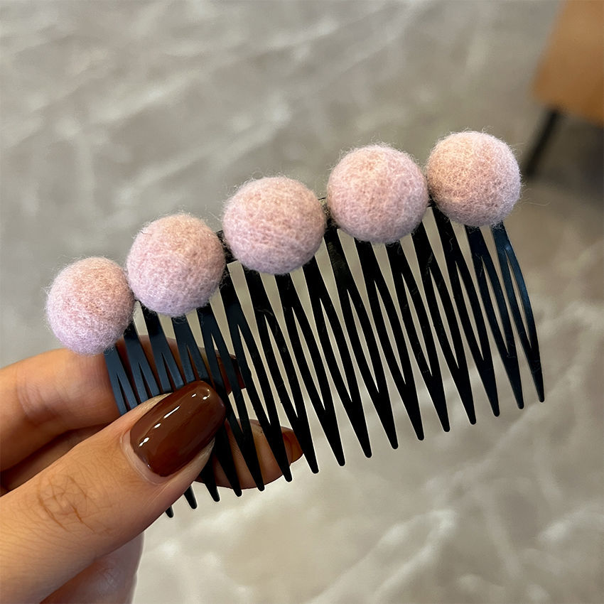 Estilo coreano peine de pelo insertar peine horquilla al por mayor cabeza trasera horquilla rota acabado artefacto flequillos horquilla lateral clip femenino