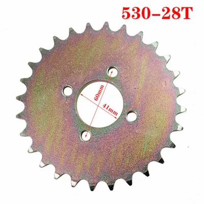 420 428 520 530, Dəbilqə (Kaska) aksesuarları - 530-28-teeth-41mm-inner-diameter-60mm-hole-spacing