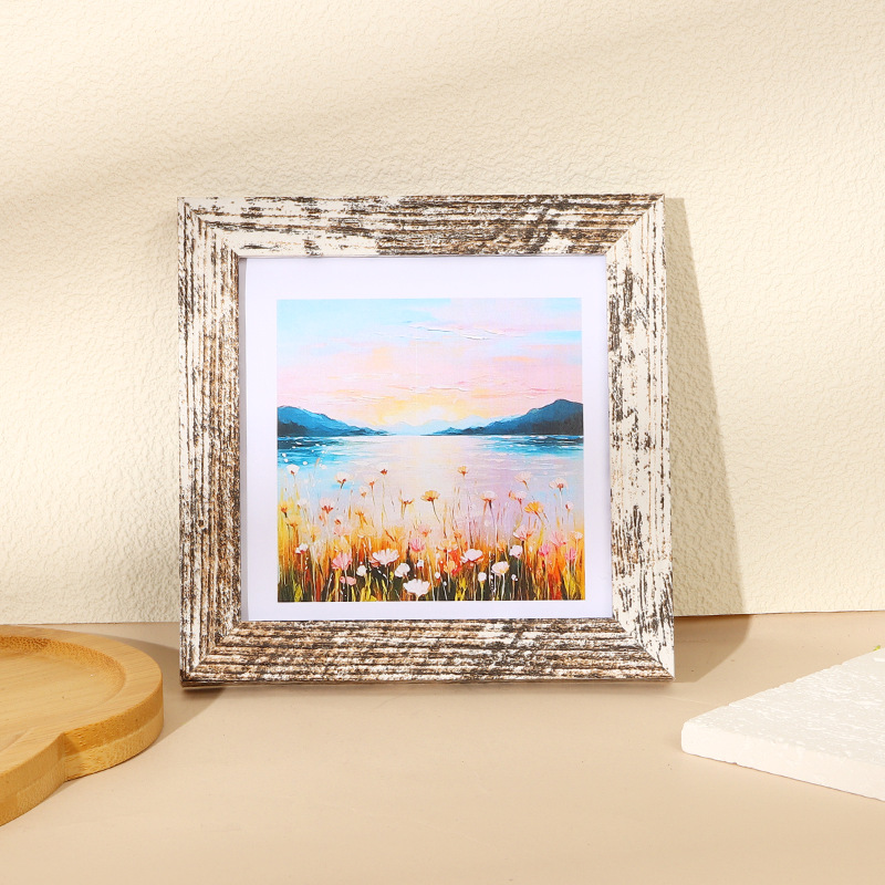 플랫 프레임 레트로 화이트