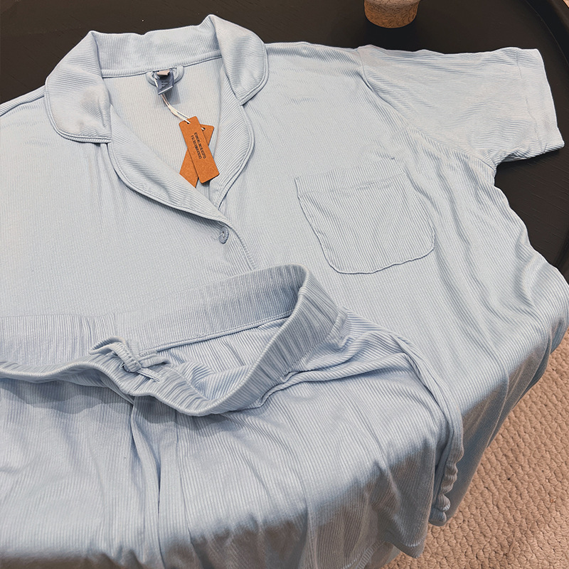 Kaosan Skims European and American Style High-End Modal Cotton Loungewear 2024 New Spring/Summer Women's Pajamas Short-Sleeve Shorts