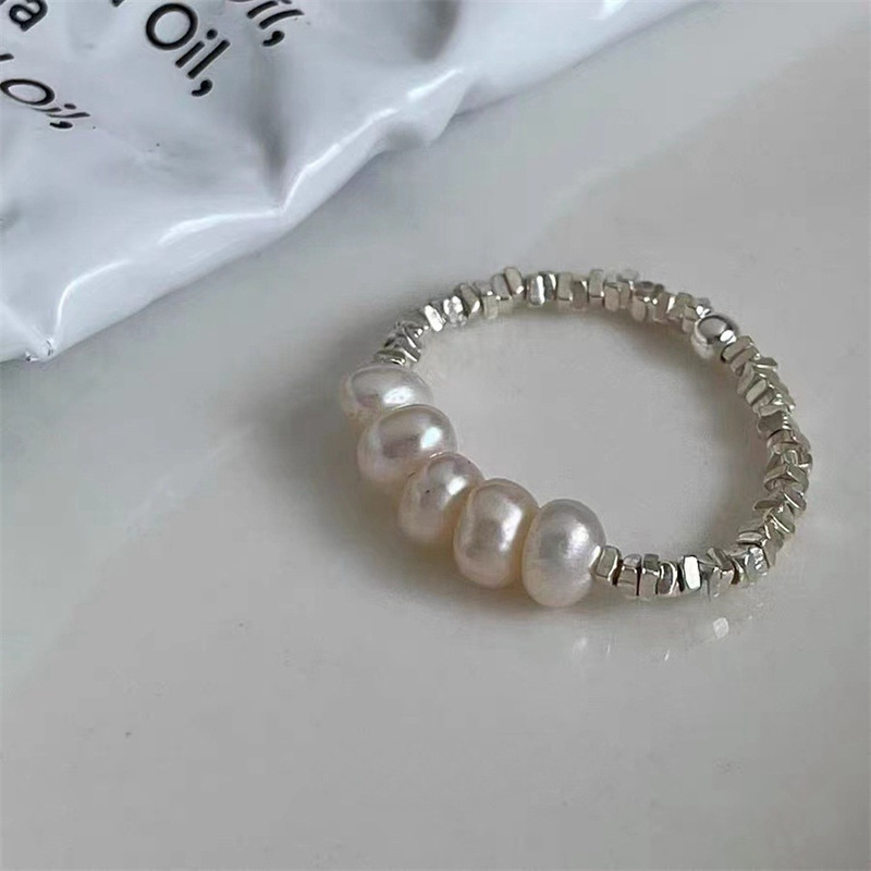 S925纯银素圈戒指女简约小众轻奢高级感ins风不掉色开口指环批发|undefined