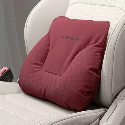 Headrest | Interior Decoration Accessories - lynk-co-car-logo-yacht-velvet-volcano-red-lumbar-support-standard