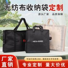 定制无纺布手提袋加印logo购物袋展会宣传广告覆膜热压款无纺布袋