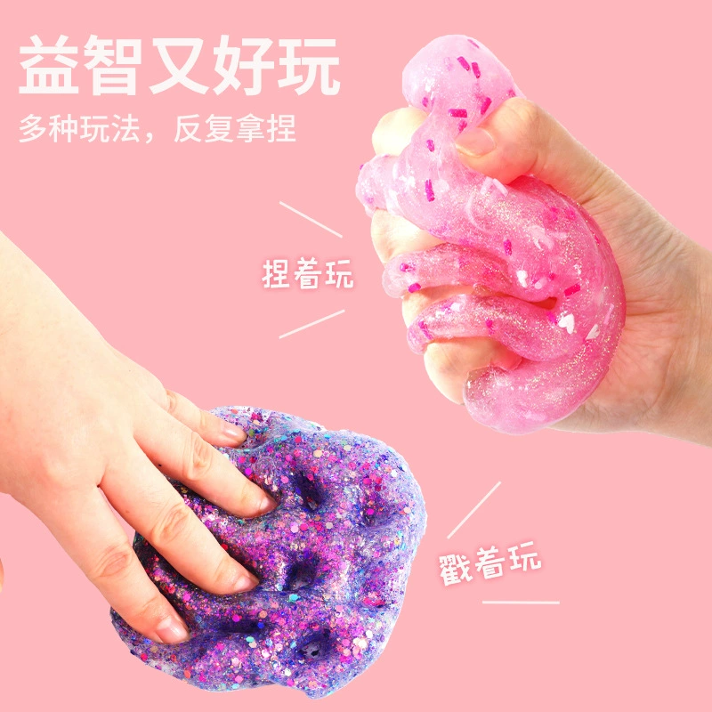Набор DIY слайм — научная игрушка для экспериментов, сенсорная игра для детей, красный/жёлтый
