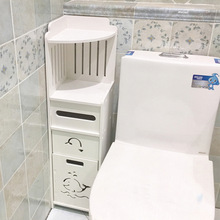 卫生间置物架落地厕所夹缝收纳柜置地式浴室角柜马桶边柜卫浴储物