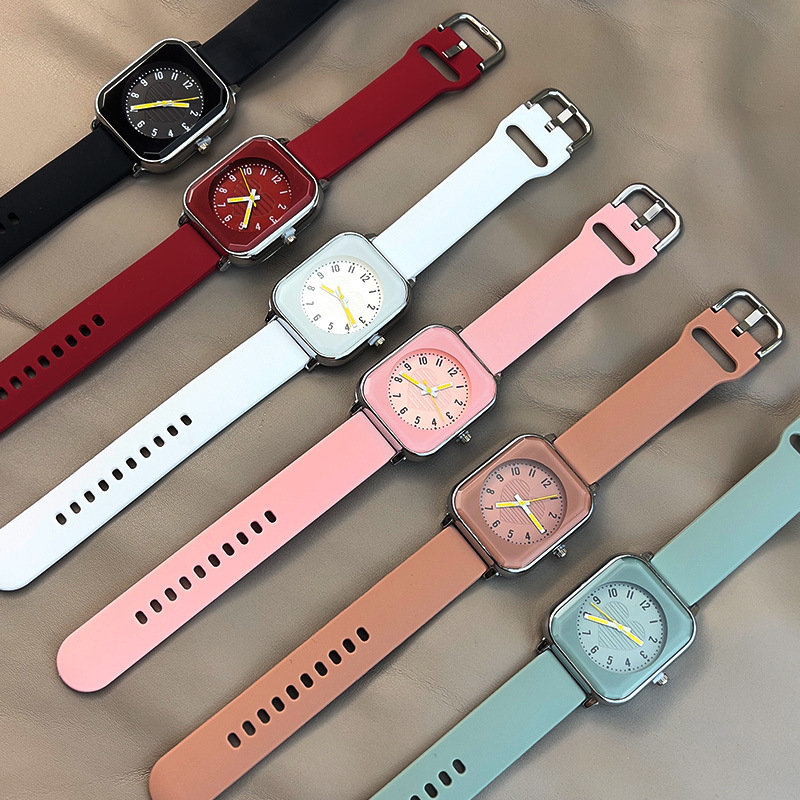 Casual Solid Color Buckle Quartz Women's Watches display picture 3