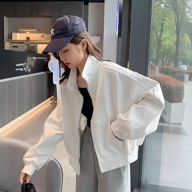 短款外套女2025春秋新款运动棒球服休闲显瘦夹克开衫上衣宽松百搭|undefined