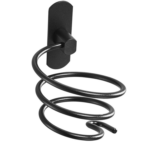 Hair dryer rack without punching space aluminum wall-mounted storage rack bathroom toilet hair dryer storage rack bracket