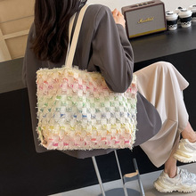 网红秋冬新款2025时尚新潮百搭休闲时尚撞色女包女士斜跨包手提包