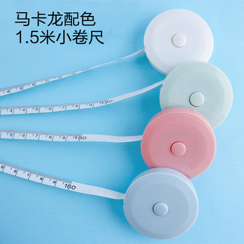 Creative Nordic tape measure automatic retractable mini tape measure round portable measuring tape 1.5 meter scale ruler