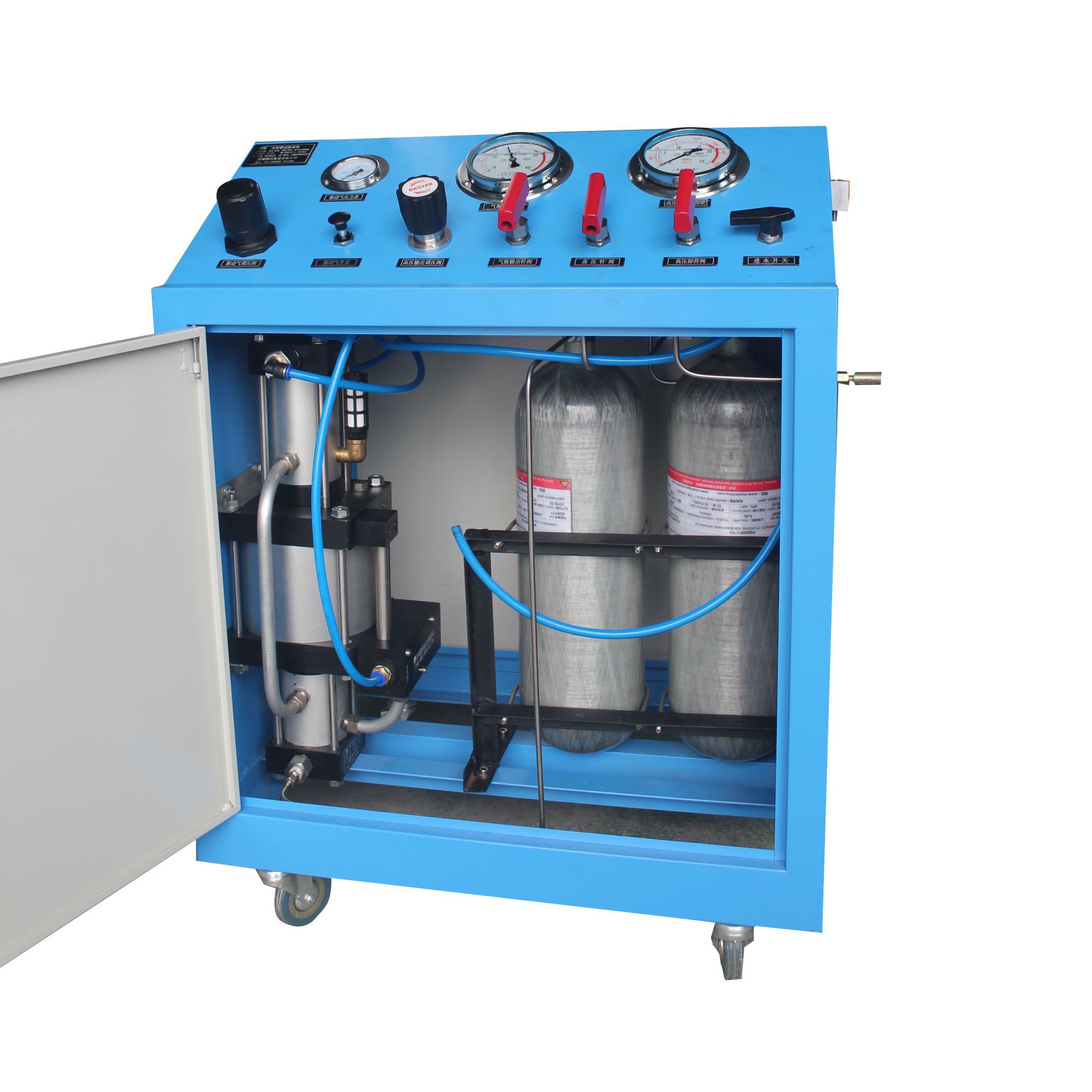 德科气动增压系统空气密闭性测试台流量检测机电脑控制输出易操作