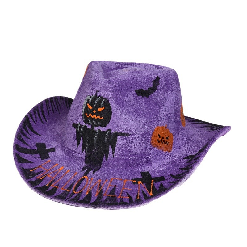 Halloween Party Bunte Ball Leistung Hut Geist Festival Requisiten Cowboy Schneemann Muster_voghion.com