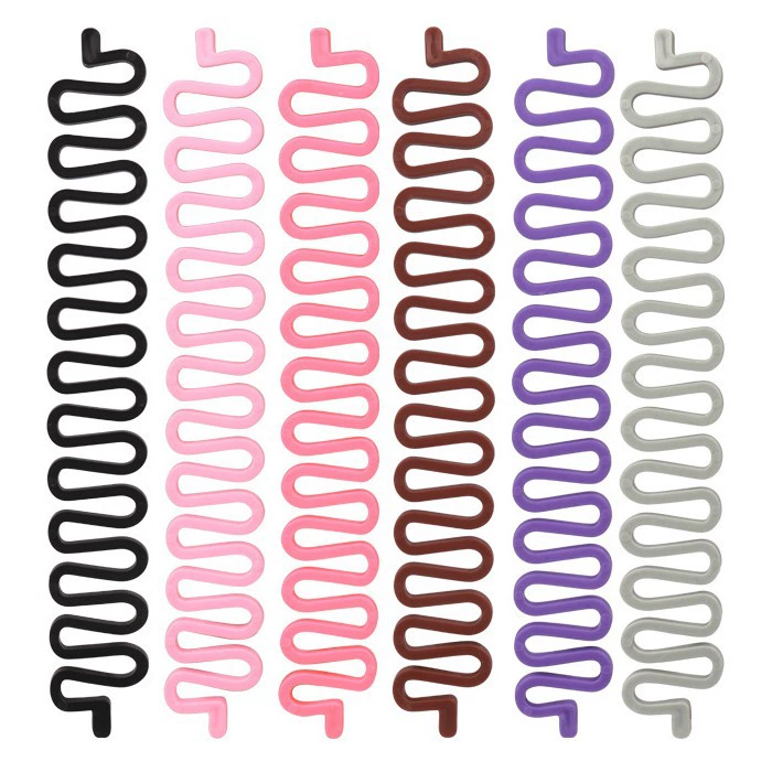 Hair Braid Tool, Spiral Styling Insert, Soft Plastic, 18.5 cm, Multi-Color