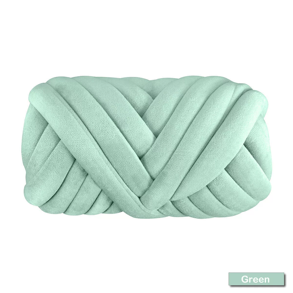 Кускай DIY пряжа для пледа, бархатное литьё хлопок, 1 кг (≈60 м), толщина 2,5 см