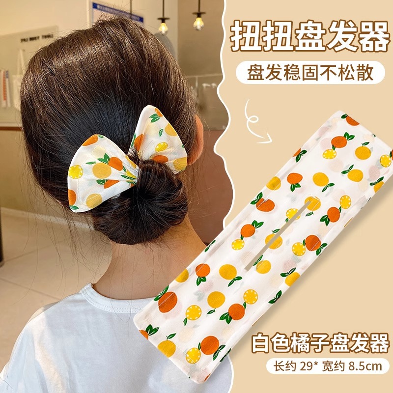 Lazy Magic Bowknot Clip retorcido Cabeza de disco Horquilla para niños Horquilla para el cabello Mujer 2025 Nuevo artefacto de cabeza de bola