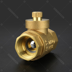 廠家供應磁性鎖閉球閥黃銅磁性梅花鎖閉閥大流量暖氣防盜鎖閉球閥