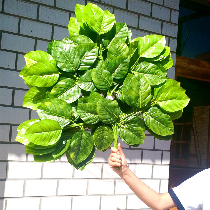 Simulated Magnolia Leaves, Persimmon Leaves, Fake Branches, Leaves, Artificial Green Plants, Autum Decoration, Landscaping Green Leaves Wholesale