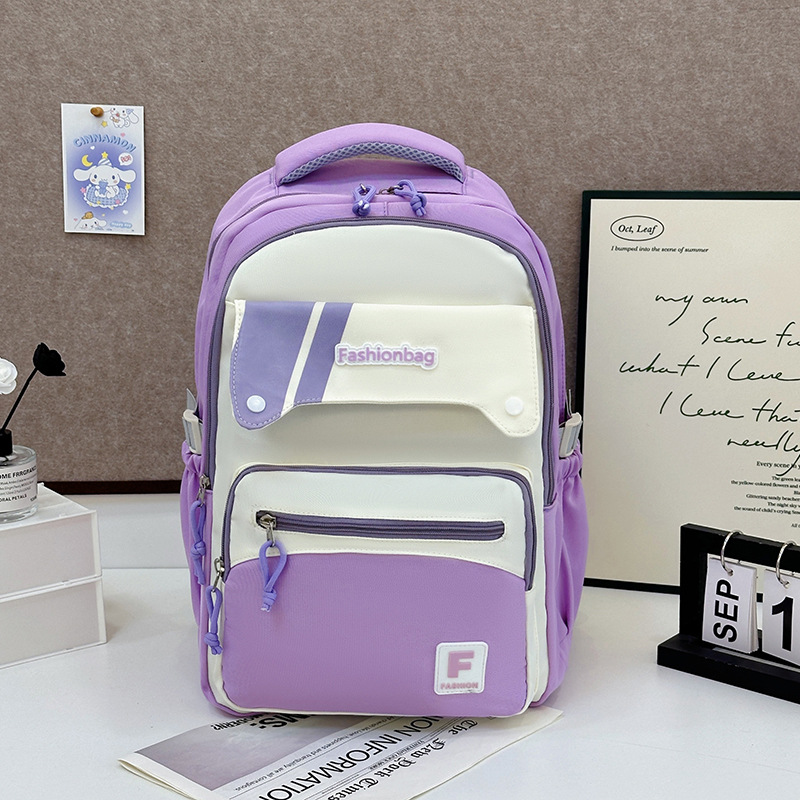 Se puede usar con barra de tracción, mochila de gran capacidad, viaje de ocio, estilo de campus, color de contraste, mochila para estudiantes universitarios de secundaria y preparatoria, espalda transfronteriza