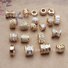14K����΢���ʯ���θ����ִ�����������Բ������ɢ��Ͱ��DIY����
