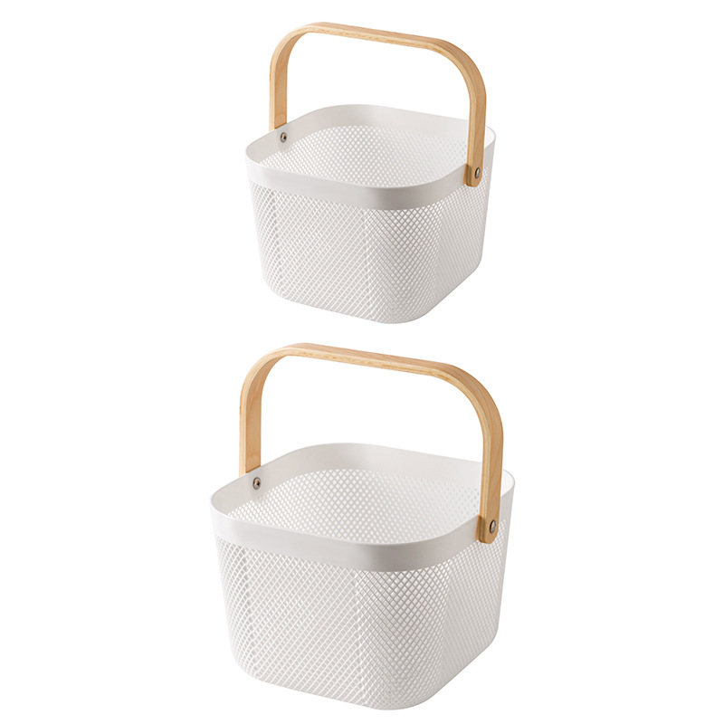 Canasta de almacenamiento portátil Canasta de almacenamiento para el hogar Canasta de almacenamiento de condimentos de cocina Canasta de bocadillos de frutas y verduras Canasta de almacenamiento de baño