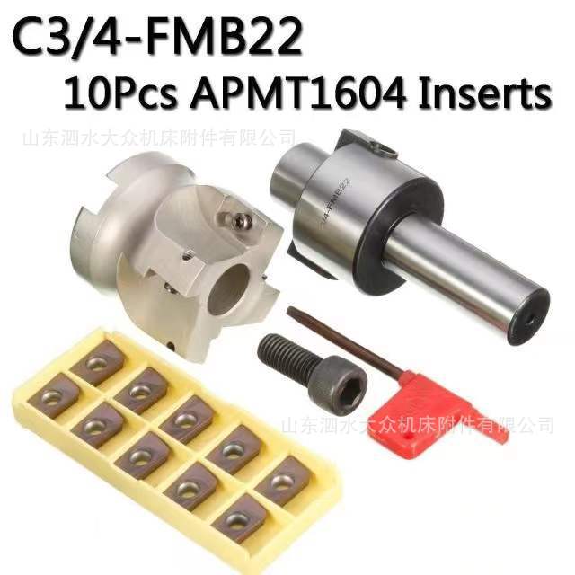 C3 / 4 - FMB 22 刀架面铣刀 400R - 50 - 22  10PC APM1604刀片