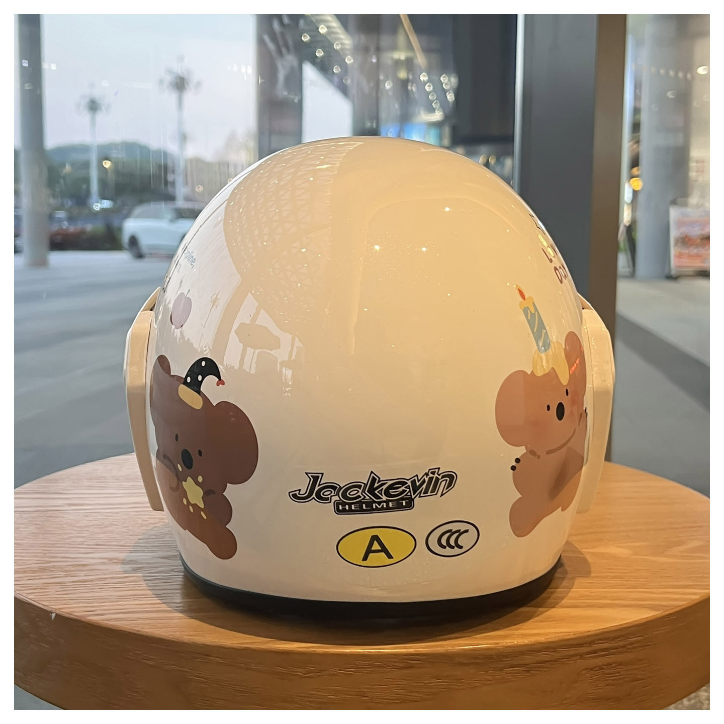 3C National Standard Certified Electric Vehicle Helmet, Men's and Women's Motorcycle Helmet, Four-Season Windproof Universal Cartoon Cute Safety Helmet