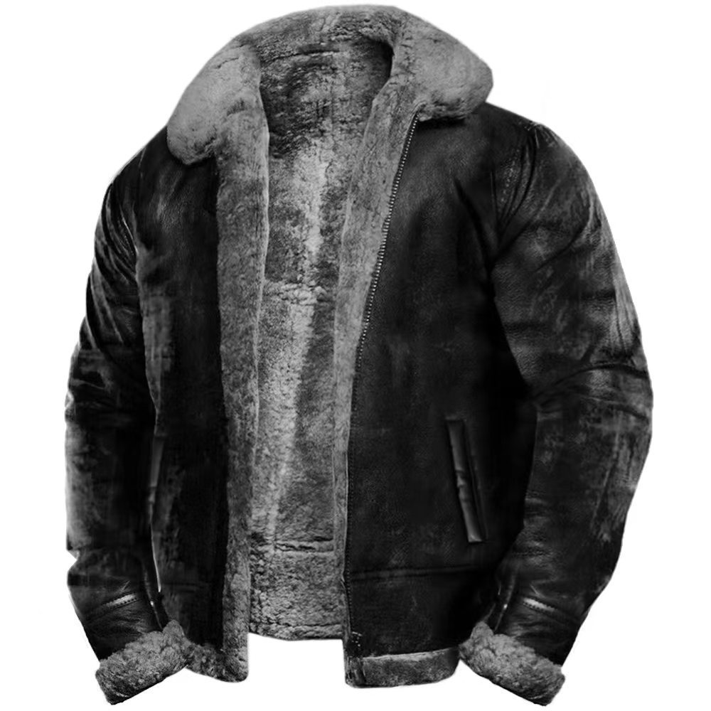 Upgraded Version of Aliexpress Independent Station Wish Artificial Fur All-In-One Long-Sleeved Outwear Jacket 6531 Plush Version