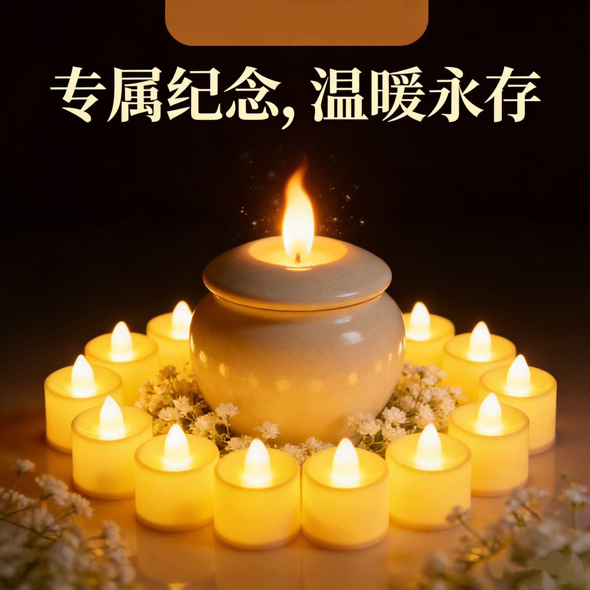 Velas de sacrificio de mascotas LED simulación de cera de té lámpara larga para gatos y perros en el siglo pasado lámpara de conmemoración vela de incienso