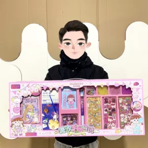 Игрушка, магнитная подарочная коробка, картхолдер, комплект ручной работы с бусинами, DIY, подарок на день рождения