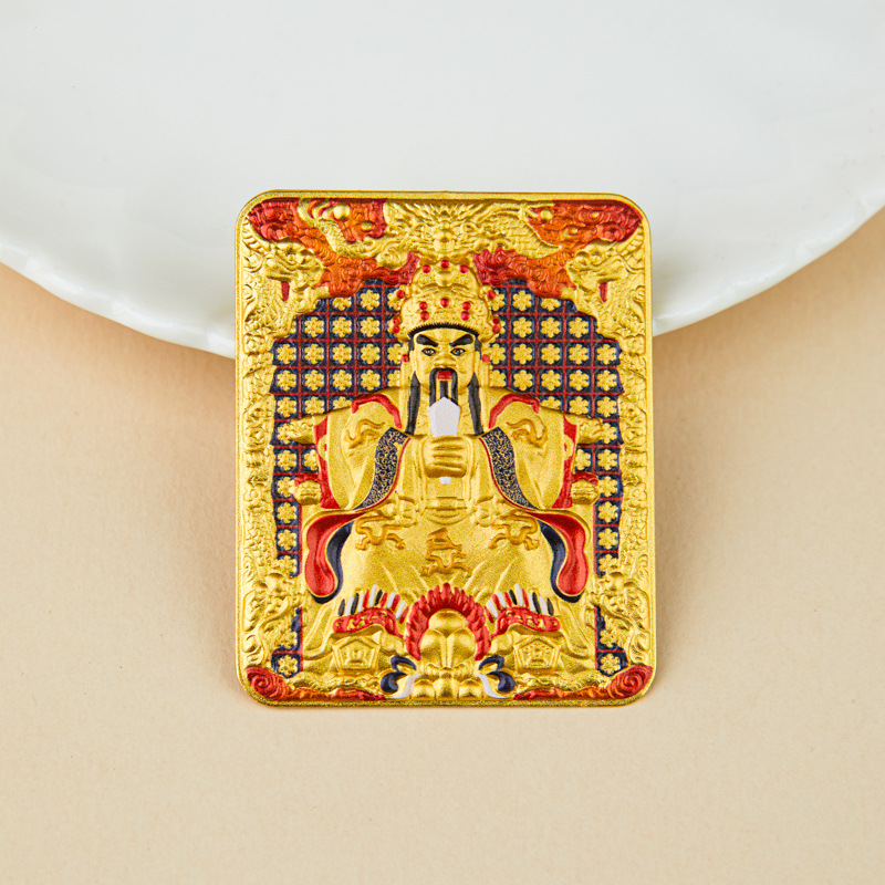 现货！现货！全身五爷浮雕佛牌唐卡龙五爷铜合金3D，量大价格可谈