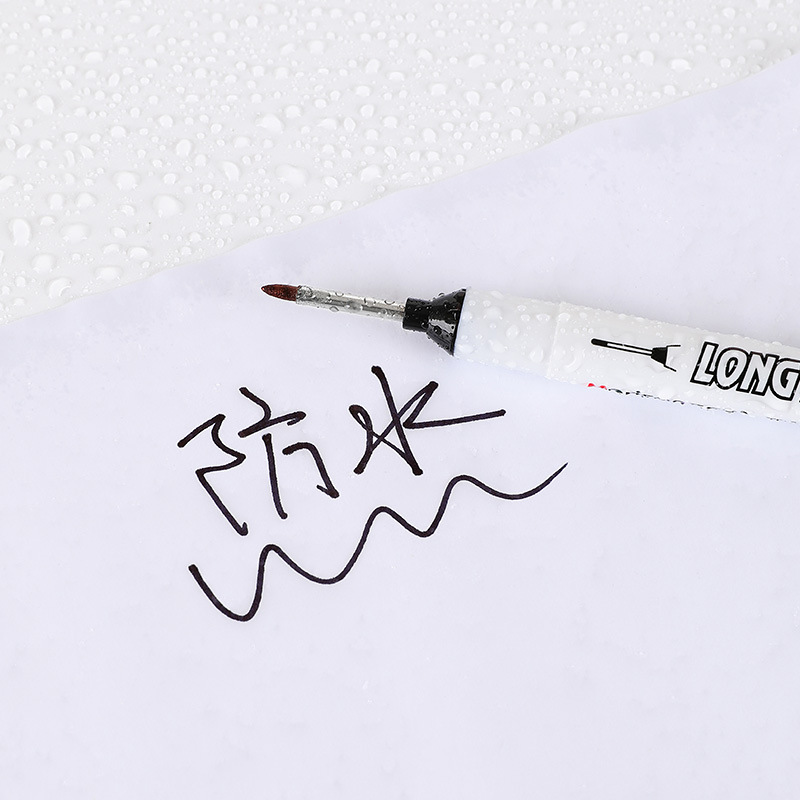 Cabeza larga marca doble pluma agujero profundo metal baño carpintería azulejo marca tornillo agujero profundo 20mm marcado pluma