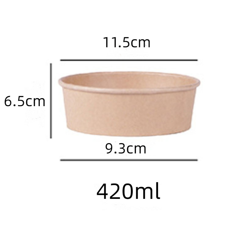 Ensaladera 420ml 1000 unidas/caja; papel kraft