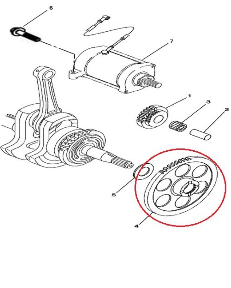 Cross-Border Applicable Hs450500550700 1:5 Starter Disk P0330002440A0000