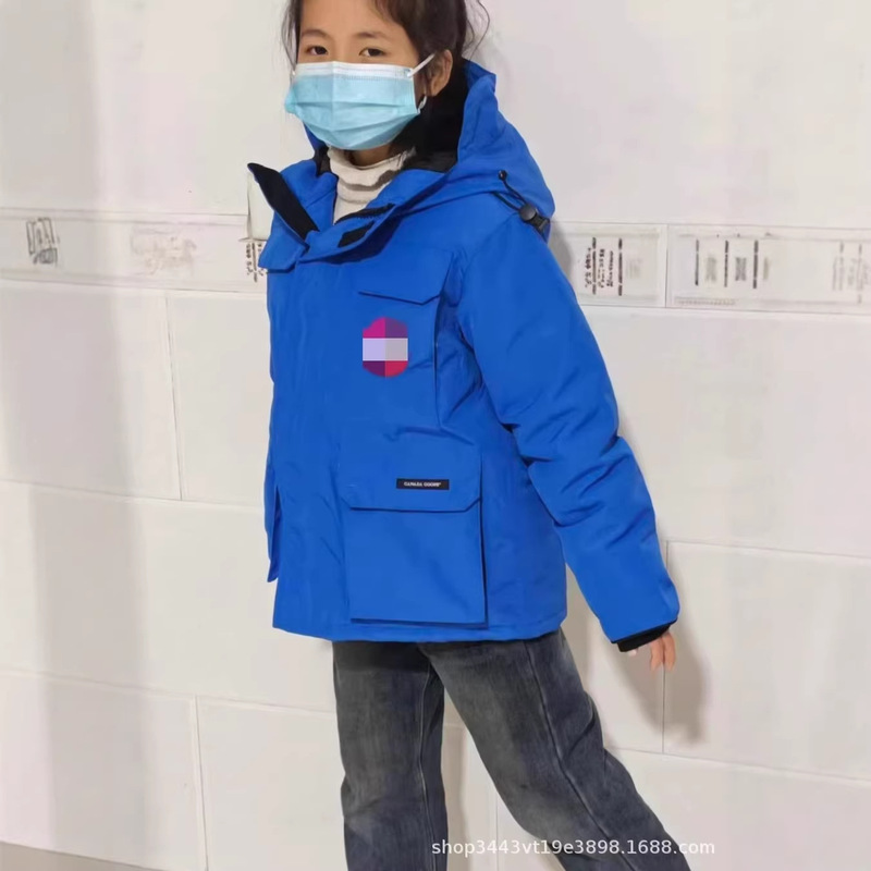 Children's Clothing Youth Version 08 Style Parka Canada Goose down Jacket Thickened White Duck down Fur Collar Coat Children's Expedition Children's Clothing Youth Version 08 Style Parka Canada Goose down Jacket Thickened White Duck down Fur Collar Coat Children's Expedition