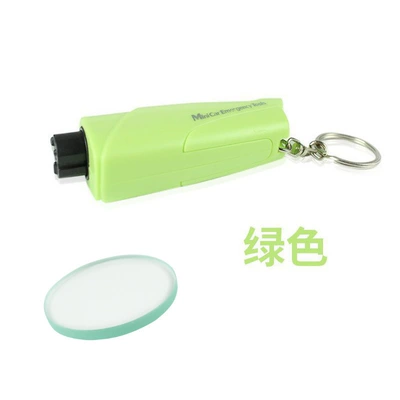 Qəza çəkici, Car Window Breaker Car - green-one-piece-of-test-glass