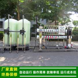 4T/HRO反渗透纯水处理设备_河北纯水设备配8040FRP膜外壳绿健供应