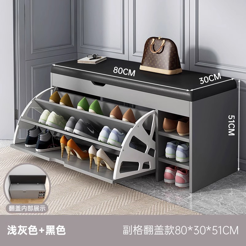 [텀블러 플립커버 + 서브그리드 스타일] 라이트그레이 80*30*51cm