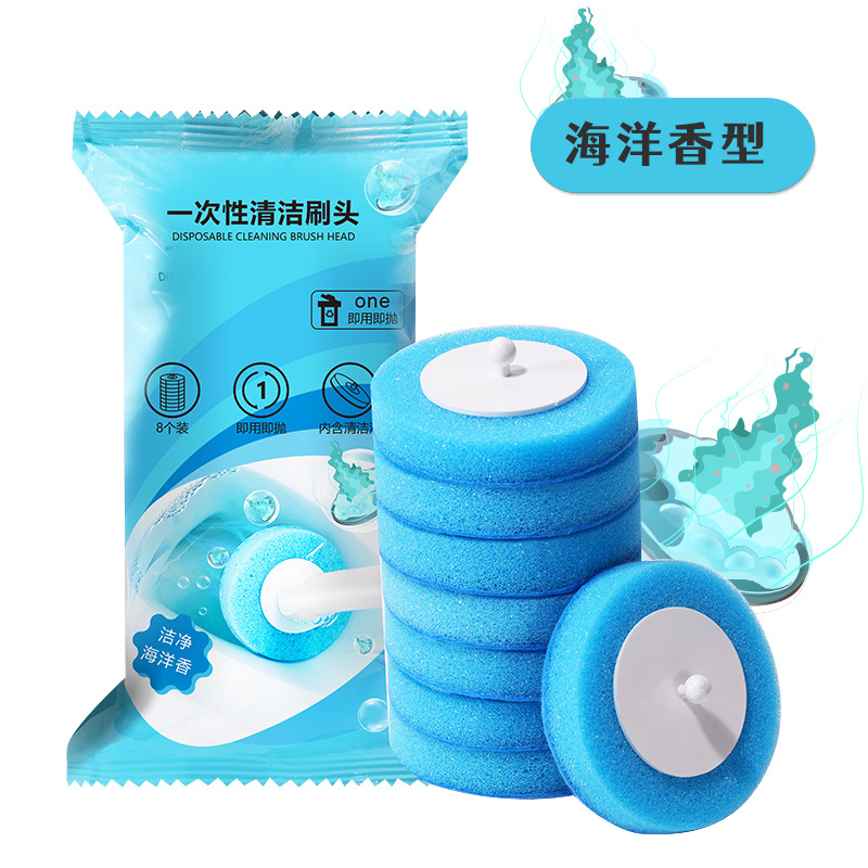 Venta al por mayor cepillo de inodoro desechable hogar sin artefacto muerto cabeza de reemplazo 2023 nuevo cepillo de limpieza cabeza