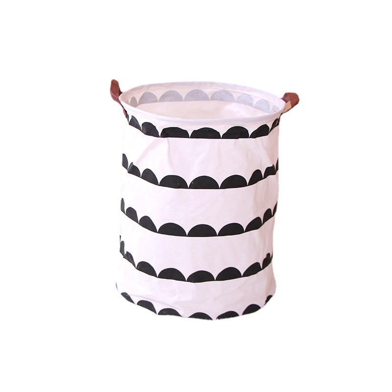 Nueva cesta de almacenamiento plegable de algodón y lino cesta de lavandería multi-Patrón al por mayor casa dormitorio cesta de la ropa portátil