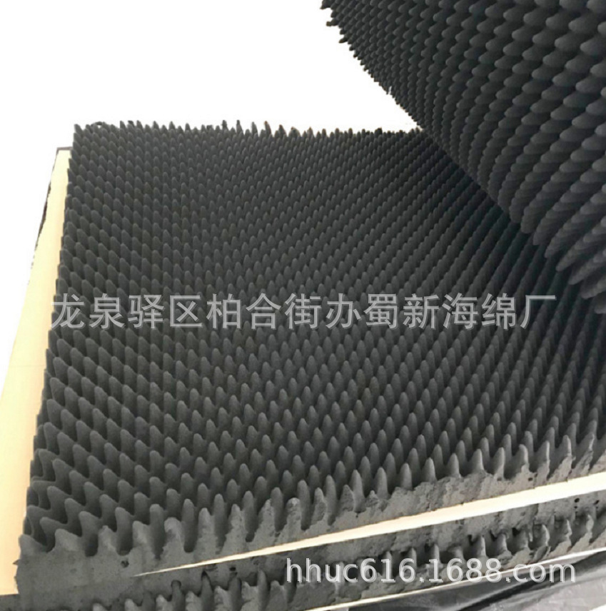 供应房间波纹静音海绵/琴房吸音降噪波浪绵/录音室消音海绵